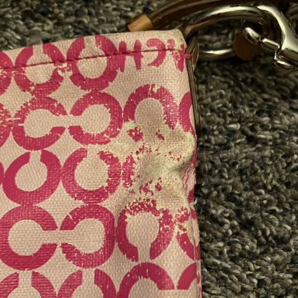 Pink:White Coach Bag - Picture 3 of 5